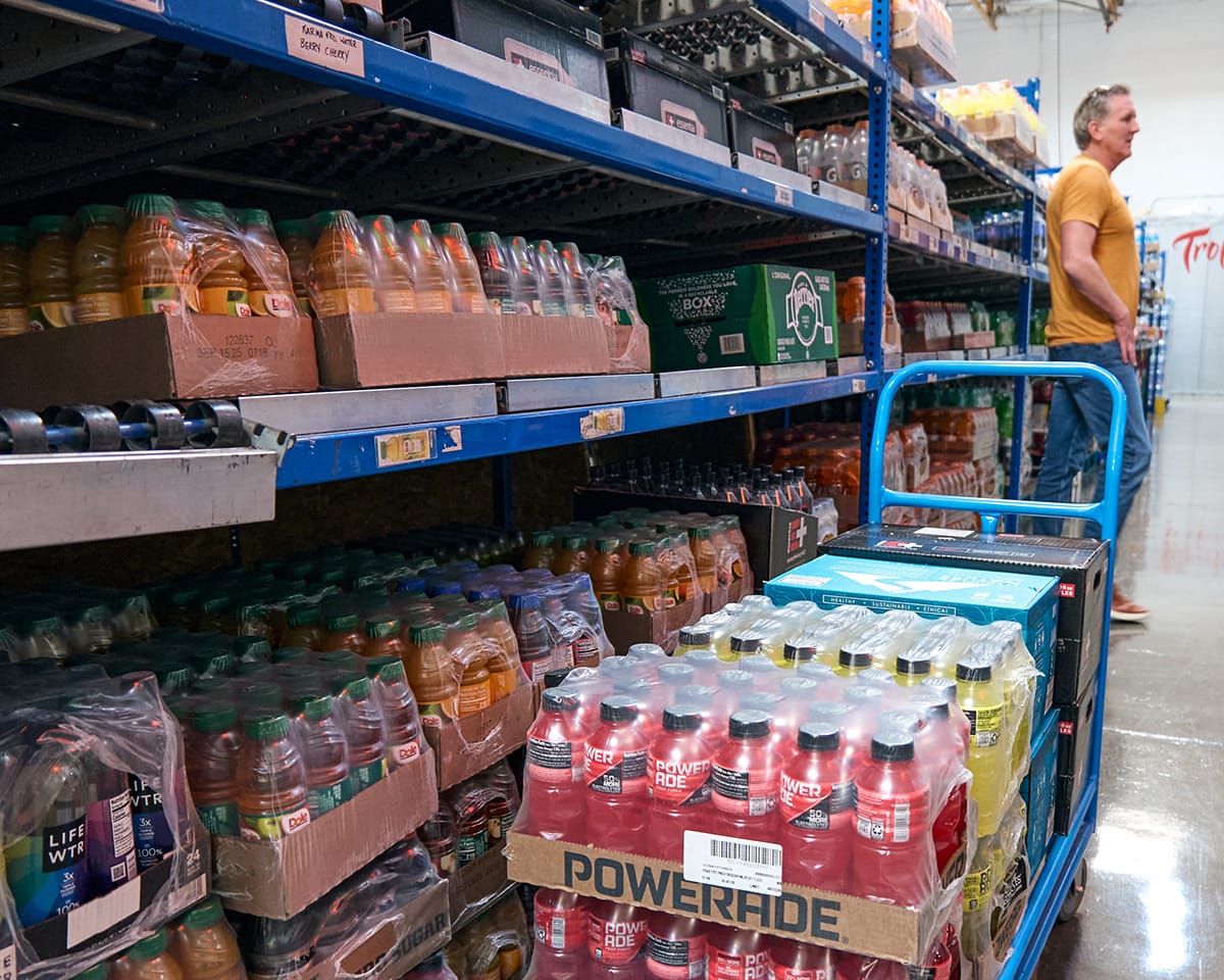 Vending company warehouse